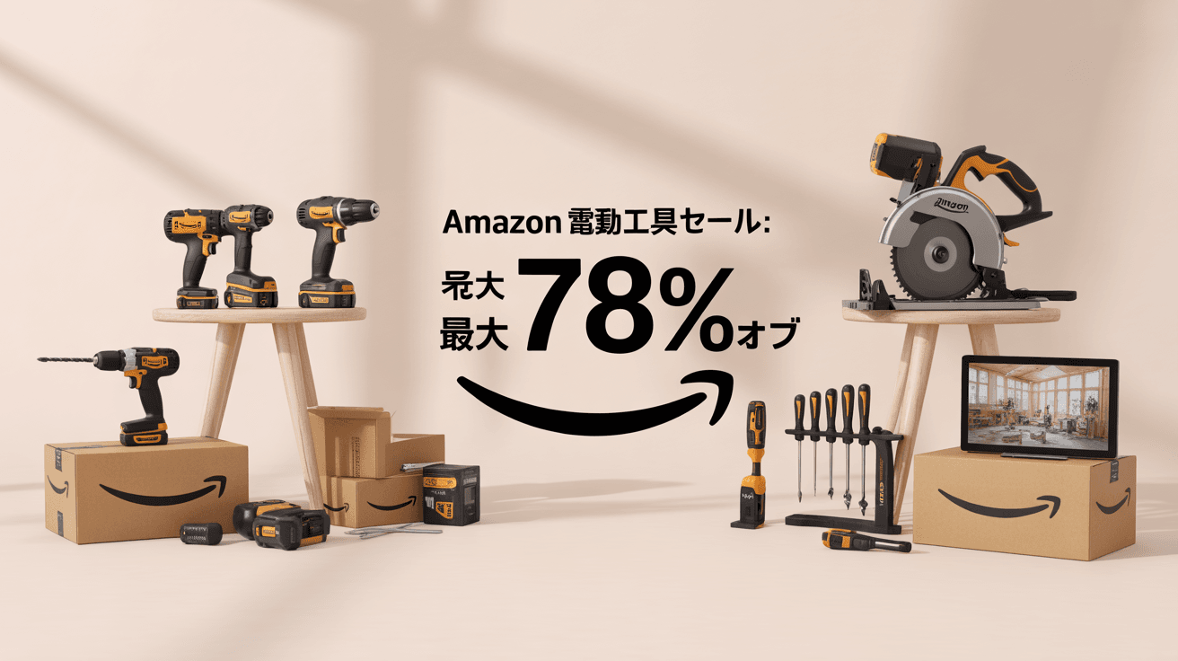 Amazon 電動工具 セール開催中