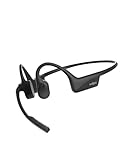 OpenComm2 2025 Upgrade - Open-Ear Bone Conduction Headphones, Wireless Bluetooth Headset with Noise Canceling Mic & Mute Button for Work Calls and Meetings, 16 Hour Talk Time for Mobile & PC - C120