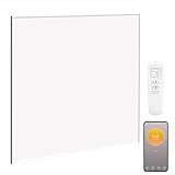 HOMCOM Wifi Enabled Smart Electric Heater, Far Infrared Panel Low Energy Heater with Alexa Voice Control, Weekly & 12H Timer, Wall Mounted Radiator, Overheat Protection, Heat in 2–4 Min, 520W, White