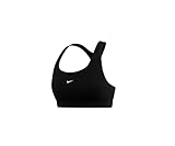 Nike DX6817-010 W NK SWSH LGT SPT Bra Reggiseno Sportivo Donna Black/White Taglia XS