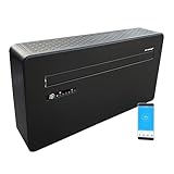 AirExchange - Wand-Monoblock-Klimaanlage-Wärmepumpe-INVERTER, 4-in-1 Klimaanlage ohne Außengerät, Heizen, Kühlen, Entfeuchten, Reinigen, 12.000 BTU, bis 80 m², R290, SCHWARZ