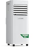 9000 BTU Condizionatore Portatile, LEENON 4 in 1 Climatizzatore Portatile Deumidificatore Ventilatore e Modalità Sonno, Aria Condizionatore mit Telecomando, Timer 24 Ore, Kit Tubo di Scarico (30 m²)
