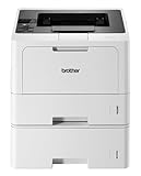 Brother HL-L5210DNT Laserdrucker schwarz weiß (A4, 48 Seiten/Min., 1.200x1.200 DPI, LAN, Duplex, 250+520 Blatt Papierkassetten) weiß/grau