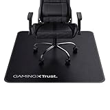 Trust Gaming GXT 715 Tappetino per Sedia, 99 x 120 cm, Uso Flessibile su Superfici Dure, Materiale Durevole nel Tempo, Mat per Sedia per Giochi, Ufficio, Home Office - Nero
