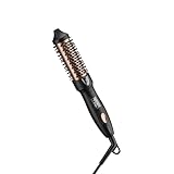 Lafesro Thermal Brush, MINI & Tiny 1 Inch Ionic Heated Round Brush for Smooth Style, Tourmaline Ceramic Cepillo para Pelo for Short to Medium Hair, Adjustable Temperature, Dual Voltage, Compact-Size