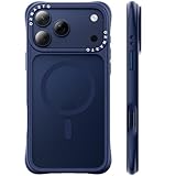 ORNARTO Magnetic for iPhone 17 Pro Max Case, 7X Military-Grade Drop Protection, Compatible with MagSafe, Slim Shockproof Translucent Matte Phone Case for iPhone 17 Pro Max 6.9", Dark Blue