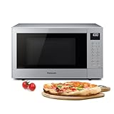 Panasonic NN-CT57JMGPG Mikrowelle (1000 Watt, mit Grill und Heißluft, Inverter Mikrowelle, 27 Liter, geringe Bautiefe) Silber