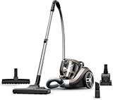 Rowenta Compact Power XXL - Aspiradora sin bolsa, motor de bajo consumo, 900 W, filtración ciclónica avanzada de 3 niveles, depósito de suciedad extragrande de 2,5 L, compacta, animal care, RO4B50