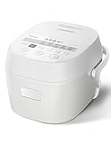 TOSHIBA OriginTaste Rice Cooker 5.5-Cup Uncooked, Fuzzy Logic, 15-in-1 Functions, Digital Display, Delay Timer, Keep Warm, Nonstick Inner Pot, White