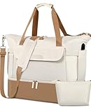 Sac de sport pour femme, sac de sport de voyage avec port de charge USB, sac de nuit avec poche humide, sac de voyage léger pour compagnies aériennes, sac de yoga avec compartiment à chaussures, kaki,