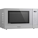 Panasonic NN-GT47KMGPG Inverter-Mikrowellenherd mit Grill, Glasdrehteller, 31 l, 1000 W, 24 automatische Programme, Turbo-Auftauung, 7 Leistungsstufen, Timer, digitales LED-Display, Silber