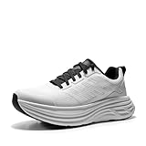 NORTIV 8 Women's Walking Shoes Cushion Running Tennis Shoes ActiveFloat Non-Slip Comfortable Breathable Workout Gym Sports Athletic Fashion Sneakers,Size 8.5,White,SNWS245W