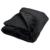 Sinful Liebesdecke Wasserdicht für Sex - Weiche Sexdecke & Waterproof Blanket - wasserdichte Decke für Sex - Waschbare Wasserfeste Decke für Liebe, Kuscheln & Massagen - 180x160 cm, Schwarz