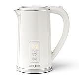 Electric Tea Kettle, 1.7L Larger Design Temperature Control Electric Kettle, 4H Keep Warm Water Boiler with 6 Presets, LED Screen Electric Kettles for Boiling Water, Boil-Dry Protection, BPA Free