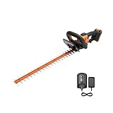 WORX WG261 22" 20V Cordless Hedge Trimmer, Battery & Charger Included