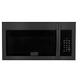 ZLINE Over the Range Convection Microwave Oven in Black Stainless Steel with Modern Handle and Sensor Cooking