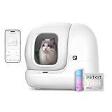 PETKIT Pura MAX 2 Arenero Gatos Autolimpiable, Inodoro para Gato, Arenero Autolimpiable para Gatos, Anti-Fugas, xSecure/Eliminar olores/APP/76L, para Varios Gato (Sin Purificador, con N50