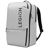 Lenovo Legion Gaming Laptop Backpack GB800, 21L Capacity, Fits 17-inch Laptops, Water Resistant, Three Main Compartments & 19 Specialiized Pockets, Light Grey