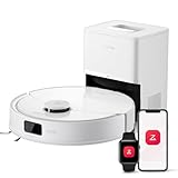 roborock Q10 X5+ Saugroboter mit Wischfunktion, Auto-Entleerungsstation für 7 Wochen,10000 Pa Saugkraft, Dual Anti-Tangle System, intelligente Hindernisvermeidung, PreciSense-LiDAR Navigation, Weiß