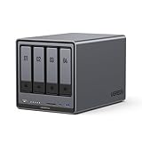 UGREEN NASync DXP4800 Plus, NAS desktop a 4 bay, CPU Intel Pentium Gold 8505 a 5 core, RAM DDR5 da 8 GB, SSD da 128 GB, 1 * 10 GbE, 1 * 2,5 GbE, 2 * slot M.2 NVMe, HDMI 4K (senza disco)
