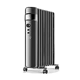 Taurus Connect - Radiador de aceite inteligente, Wifi, APP, Controles por voz, 2000W, 3 intensidades, temperatura ajustable, modo ECO, ruedas, programable, 9 elementos, hasta 20m2