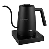 HARIO(ハリオ) エレクトリックケトル・ライラ 電気ケトル 温度調節 保温機能 軽量設計 最大容量800mL ブラック コーヒードリップ コーヒーケトル プレゼント ギフト ECK-80-B