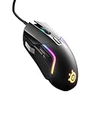 SteelSeries Rival 5 Gaming Mouse with PrismSync RGB Lighting and 9 Programmable Buttons – FPS, MOBA, MMO, Battle Royale – 18,000 CPI TrueMove Air Optical Sensor - Black