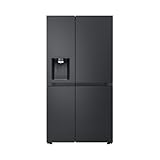LG GSLE91EVAC Side by Side Kühlschrank, Klasse C, 628 L, Multi-Door Kühlschrank mit Gefrierfach, Eis-, Crushed Ice- Wasserspender mit UVnano, Total NoFrost, Smart Inverter Kompressor, Wi-Fi