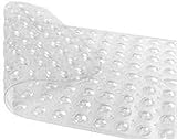 European Coatings Non Slip Bath Mat NO Suction Cups for Refinished Reglazed Tub 41" x 15" Clear