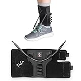 Core Products FootFlexor Foot Drop Brace - Soft Ankle Foot Orthosis (AFO) for Walking Support - Drop Foot Brace for Men & Women, Medium/Large