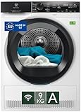 Electrolux Serie 900 PerfectCare, Asciugatrice a Pompa di Calore, 9 kg, EW9H4Y9A, Classe A, 12 Programmi, Connettività Smart App, Tecnologia 3DSense, Filtro EcoFlow, 60 dB, 850x596x636 mm