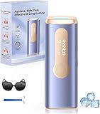 Depiladora Laser IPL con Refrigeración, Innovadora Función 3 en 1, 9 Niveles de Energía, 999,900 Flashes, Depiladora Luz Pulsada Indolora para Todo el Cuerpo,Violeta
