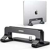 UGREEN Vertical Laptop Stand for Desk Adjustable Laptop Holder Dock Aluminum Desktop Stand, Compatible with MacBook Air Pro, Microsoft Surface(Black)