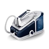 Braun CareStyle 7 Pro – Sistema Stirante a Vapore con Caldaia, Ferro da Stiro con Vapore Potente, Piastra FreeGlide 3D Plus, Serbatoio XL, Funzioni Antigoccia e Verticale, Blu (IS7282BL)