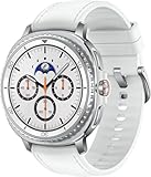 Samsung Galaxy Watch8 Classic - 46 mm - intelligente Uhr mit Hybridband - Hybrid-Eco-Leder - Bandgr??...[Italienische, ungarische, polnische, rumänische, österreichische und schweizerische Versionen]