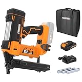 Freeman 20 Volt Cordless 16-Gauge 1" Fencing Stapler Kit with Battery, Charger, and Bag - Electric Stapler - Fence Staple Gun - Nail Gun Cordless with Battery - PE20VFS16