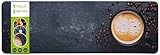 SQUATCH® | Tapis de Cuisine 50x150cm | Paillasson Durable et Antidérapant | Impression Haute Définition | Souple et Confortable | Lavable et Facile à Nettoyer (Cafe)