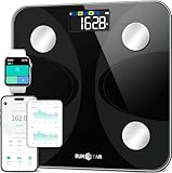 Scales for Body Weight and Fat Percentage RunSTAR Ultra-precision Digital Accurate Bathroom Smart Scale with Large Display 13 Body Composition Analyzer Sync App Weight Scale BMI Health Monitor-400lb