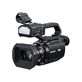Panasonic AG-CX18EH Videocamera Professionale 4K 60p con Obiettivo Grandangolare 25 mm, Zoom 24x, 3G-SDI, XLR, OIS Ibrido 5 Assi, Luce LED, Wi-Fi, USB PD, Nero