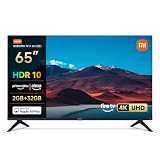 XIAOMI TV F 65 2025, 65 pollici (165 cm),4K UHD,Smart TV, Fire TV,Triple Tuner DVB-C/S/S2/T/T2, HDR10,MEMC, Modalità Game Boost 120Hz, Controllo Vocale Alexa, 2GB+32GB, Compatibile con AirPlay