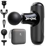 BOB AND BRAD Q2 Mini Massage Gun, Powerful Pocket-Sized Massager, Portable Muscle Massage Gun, Ultra Small & Quiet Massager with Carry Case for On The Go Usage, Gifts for Women Men Athletes (Black)