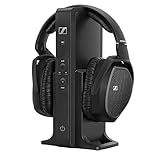 Sennheiser RS 175 RF Wireless Headphones, Kopfhörer für TV-Systeme mit Bass Boost und Surround-Sound-Modi, Kompakt und Ergonomisch, Kabelloses TV-Hören, Schwarz
