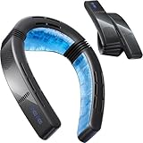 TORRAS 2026 COOLiFY Cyber Fold AI Neck Air Conditioner, Ultimate Cooling Max Cooling Area Neck Fan, Adjustable Strong Wind Neck Cooler for Neck & Face, Rechargeable Portable for Travel Outdoor, Black
