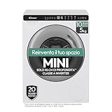 CANDY MINIAQUA CW50-BP12307G-S, LAVATRICE A CARICA FRONTALE, 5 KG, 1200 GIRI, Programmi rapidi, Antipiega, Partenza ritardata, Grigio/Bianco, 70x51x45 [Classe di efficienza energetica A]