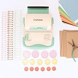 Craftelier - Kit de Iniciación a la Encuadernación | Set con Encuadernadora Minty Duo, Anillas tipo WIre - O y de Disco, Cartulinas para Crear Álbumes, Planners y Cuadernos Personalizados