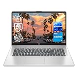 HP 17t Laptop, 17.3" HD+ Touchscreen, Intel Core i5-1135G7 Processor 2.4GHz to 4.2GHz, 16GB RAM, 512GB PCIe SSD, Webcam, Wi-Fi 6, Backlit Keyboard, Windows 11 Home, Silver