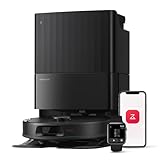 roborock QV 35A Aspirateur Robot Laveur, 8000Pa HyperForce, Station Multifonctionnelle, Serpillière Rotative 200 TR/Min & Relevable 10mm, Anti-enchevêtrement, Évitement d'obstacles, Cartographie, APP