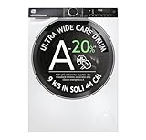Hoover H-WASH 700 Lavatrice Slim 9 Kg, Libera Installazione, Carica Frontale, Classe A-20%, 1400 Giri, App hOn, Programma Hygiene, Cicli Care, Vapore AxLxP 85x60x44,7 cm, Bianca - H7W4 49MBC8-S