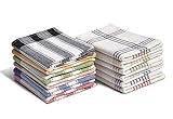Home Linge Passion Lot de 12 Torchons de Cuisine 100% Coton Absorbant | Panachage Multicolore