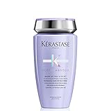 Kérastase Blond Absolu, Anti-Brass Purple Shampoo, Toning, For Cool Blondes and Grey Hair, With Hyaluronic Acid and Edelweiss Flower, Bain Ultra Violet, 250 ml